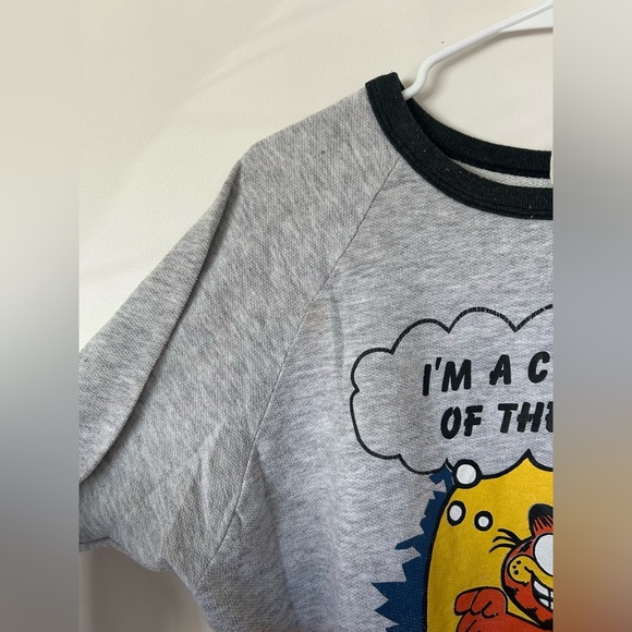 Vintage Garfield Grey Crew Neck Sweater Women’s XL - Picture 4 of 9
